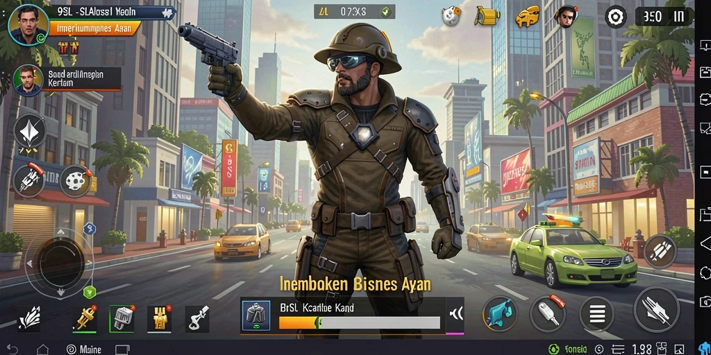 Screenshot gameplay 9SL menampilkan suasana mengelola bisnis Tycoon yang seru.