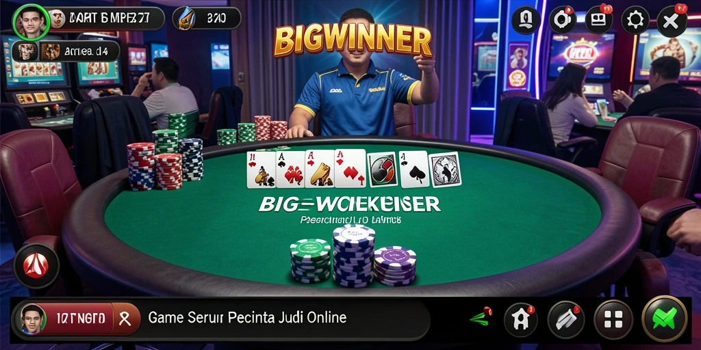 Tampilan gameplay intens dan menegangkan dari BIGWINNER.