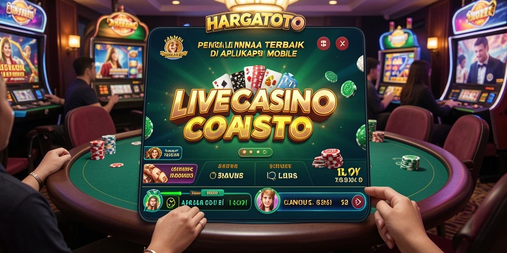 Tampilan gameplay seru HARGATOTO dengan dealer langsung.