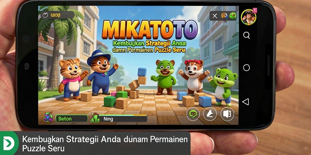 Tampilan gameplay MIKATOTO yang menarik dan menguji kemampuan puzzle Anda.