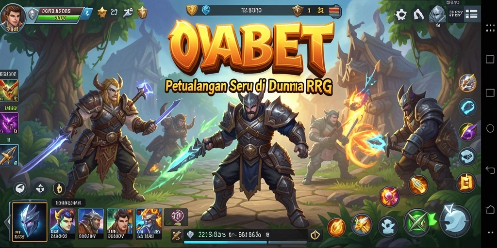 Screenshot gameplay <strong>OVABET</strong> menampilkan aksi seru di tengah pertarungan RPG.