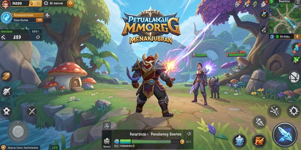 Screenshot gameplay RR89 menampilkan aksi seru dalam dunia MMORPG.