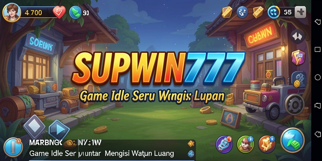 Tampilan gameplay SUPWIN777 dengan fitur Idle yang menarik.